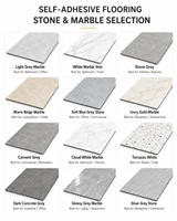 Carrelage de sol auto-adhésif en PVC 600x600mm, aspect pierre, à coller, pour projets commerciaux WYRAX