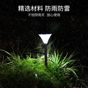 Lampe solaire LED étanche pour pelouse, jardin, cour, décorative, à encastrer au sol, avec cellule solaire - Product Image 3