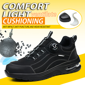 Chaussures de sécurité à embout d'acier toutes saisons avec boucle rotative, anti-choc, anti-perforation et résistantes à l'usure pour le travail industriel – Meilleures ventes - Product Image 4
