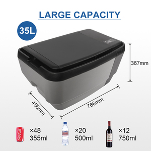 ตู้เย็นแช่แข็งแบบคอมเพรสเซอร์สองโซน 12V/24V/220V ใช้ได้กับรถยนต์เทสล่า รุ่น Y ความจุ 35 ลิตร ขนาดกะทัดรัด ประหยัดพลังงาน ใช้ได้ทั้งในบ้านและรถยนต์ - Product Image 2