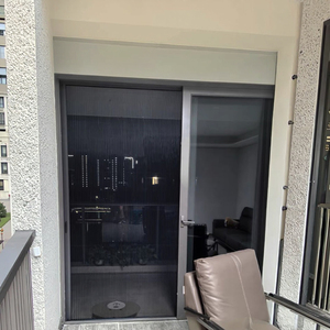 Pantalla retráctil de insectos voladores de aluminio, puertas correderas, puerta de pantalla <span class=keywords><strong>plisada</strong></span>, puerta de tormenta con pantalla plegable - Product Image 4
