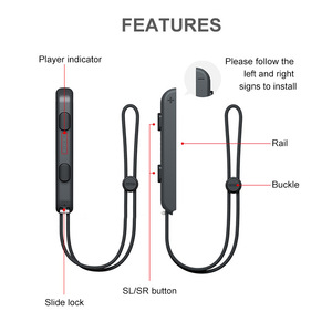 用于开关Joycon控制器的<span class=keywords><strong>2</strong></span>包挂绳更换零件附件腕带 - Product Image 4