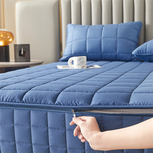 Protector de Colchón Impermeable y Antimanchas, Color Sólido, <span class=keywords><strong>para</strong></span> Hotel u Hogar, Tamaño Queen, Personalizable, Venta al Por Mayor - Product Image 1