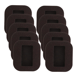 Posavasos de fieltro para muebles con logotipo personalizado, tazas con ruedas que evitan el deslizamiento, buen efecto silencioso, 10 Uds., almohadilla duradera para muebles con fondo de fieltro marrón - Product Image 1