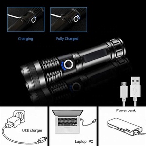1000 Lumens Sạc Chiến Thuật Đèn Pin Chống Nước XHP50 Zoomable Siêu Sáng Ngoài Trời Ánh Sáng Ngọn Đuốc Với Màn Hình Hiển Thị Điện - Product Image 5