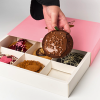 Boîte de biscuits personnalisés haut de gamme, pâtisseries sucrées, desserts, donuts, emballage tiroir personnalisé avec séparateurs pour expédition