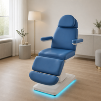 Table de soin électrique à 4 moteurs avec siège pivotant et télécommande pour salon de beauté, spa et clinique dentaire