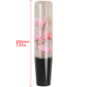15/20CM <strong>Crystal</strong> Resin Underwater Black <strong>Gold</strong> Glitter Cherry Blossom Flower Shift <strong>Knob</strong> for Auto Interior Accessories - Product Image 2