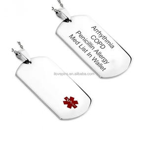 Pita Kesadaran Kanker Payudara Enamel Lembut Promosi Murah Label Anjing dengan Rantai - Product Image 6