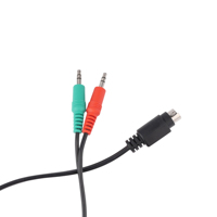 Maßgefertigtes Mini-Din 6,35 AUX Koaxial-Optisches Faser-Audiokabel Kombinierte Abschirmung PVC-Ummantelung Mikrofon Lautsprecher DVD-Player