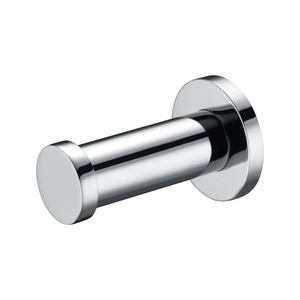 Gancio appendiabiti da parete nero opaco, facile da pulire, gancio singolo a scomparsa per asciugamani, accessorio da bagno - Product Image 4
