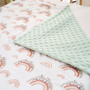 Cute Newborn Warm Super Soft Animal Baby Comfortable Dot Swaddle Minky Blanket Plush <strong>Double</strong> Quilt Cover Blanket Kids <strong>Bedding</strong> - Product Image 2