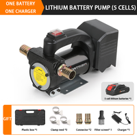 Pompe à huile électrique haute pression Cavitt avec 5 batteries au lithium, pompe à diesel auto-amorçante pour applications de machine-outil