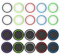 Capuchons de joystick filaires pour jeux PS ONE NS PRO - Ensemble de capuchons en silicone bicolores en forme de champignon