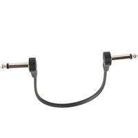 Custom Length 0.2m 20cm Length 90 Degree Angle 6.35mm Male to 6.35mm Male Bare Copper Audio Cable