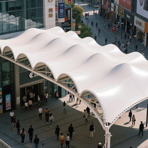 Tetrafluoroethylene Copolymer và polytetrafluoroethylene loại xây dựng cấu trúc màng căng mái cho công viên và khách sạn - Product Image 6