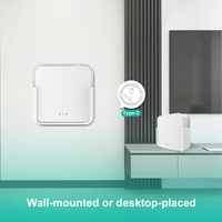 Passerelle de sécurité pour maison intelligente, contrôle via l'application Tuya, hub sans fil 433 MHz, WiFi 2,4 GHz, alarme vocale avec annonce de localisation