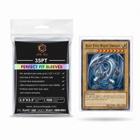 Lot de pochettes de protection parfaitement ajustées en polypropylène sans acide pour organiser de grandes collections de cartes à collectionner