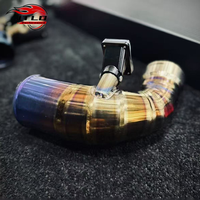 JTLD Tube d'admission de moteur en alliage de titane pour BMW F90 M5 M8 S63 4.4L V8 Turbo Upgrade Replacement OEM