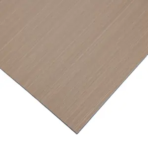 Panel Film aluminium laminasi pola kayu kilau tinggi, bahan konstruksi untuk Interior pelapis Panel dinding dekoratif 3d
