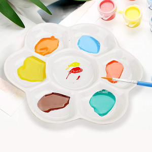 <span class=keywords><strong>Palette</strong></span> de peinture en plastique ronde Artist Mix <span class=keywords><strong>Palette</strong></span> de peinture en plastique Plateau 10 puits - Product Image 6