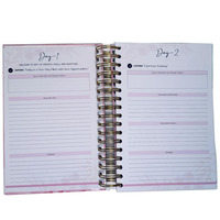 Carnet de notes personnalisé mignon avec spirale / Planificateur A5 en cuir / Cahier de prières / Journal intime