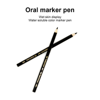 YOUYA DENTAL Marqueur intra-oral dentaire stérilisable pour la réparation de prothèses dentaires, crayon de traçage à mine rouge/bleue/noire, corps en bois