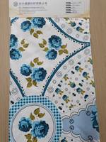 Vente directe d'usine 5D fleur Design 100% Polyester tissu en microfibre imprimé numérique pour housse de couette taie d'oreiller