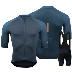 Op Maat Gemaakte Zomer Bib Shorts Sport Korte Mouwen Pak Heren Full Rits Fiets Fietskleding Fiets Jersey