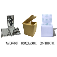 Doublure de boîte isotherme réfléchissante en coton denim recyclé avec couche intérieure en feuille d'aluminium pour le transport de chocolat en chaîne du froid