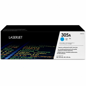 ตลับหมึกโทนเนอร์สีฟ้า CE411A 305A พร้อมชิป ใหม่ ของแท้ รับประกัน 1 ปี ใช้ได้กับเครื่องพิมพ์ แพ็คใหญ่ - Product Image 1