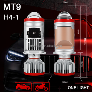 Lente de Proyector Bi-LED <span class=keywords><strong>MT9</strong></span> para Auto, Bombilla LED H4 para Faros Delanteros HB2 H4 H/L, Faros Delanteros LED H4 con Lente de Proyector Láser - Product Image 5