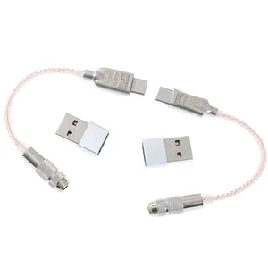 OEM UK Lazada Supplier Type-C To 3.5mm 32 Bit/384kHz DSD64/128 HiFi DAC Audio Adapter FBA Sending Free Barcode