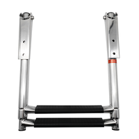 Escalera de Embarque Marina 304/316SS, Escalera Plegable para Nadar, Escalera Telescópica de Acero Inoxidable para Embarcaciones, Escalera para Muelle de Barcos, para Yates y Veleros