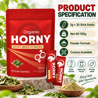 Poudre d'Epimedium (Horny Goat Weed) en Sachets Individuels de 5g, Marque Privée OEM, Formule Personnalisée, Fabricant