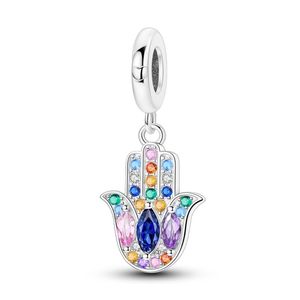 Nouvel ensemble d'accessoires DIY pour bracelet avec pendentifs breloques en forme de sac à main, d'avion, de fleur, de <span class=keywords><strong>feuille</strong></span> et de lion, en zircon argenté et plaqué or - Product Image 3