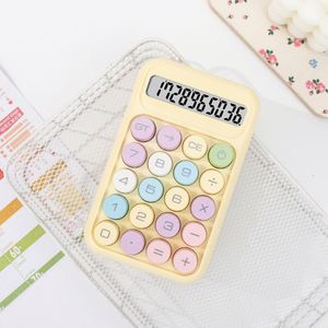 Calculatrices mécaniques X1031-2 très vendues, écran LCD 12 chiffres, boutons ronds, calculatrice de bureau colorée et mignonne pour le bureau et l'école - Product Image 1