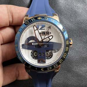 Montre homme Ulysses à mouvement mécanique automatique, bracelet en silicone, lumineuse, étanche - Product Image 6