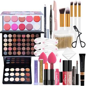 Kit de maquillage essentiel pour femmes Tout-en-un Maquillage professionnel complet Combinaison de gloss à lèvres Palette de maquillage Brosse à maquillage - Product Image 2