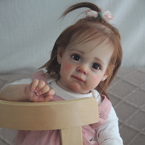 Nouvelle poupée Reborn de 22 pouces 2026, vente chaude, poupée fille faite à la main avec cheveux implantés, bébé mignon, vente en gros - Product Image 2