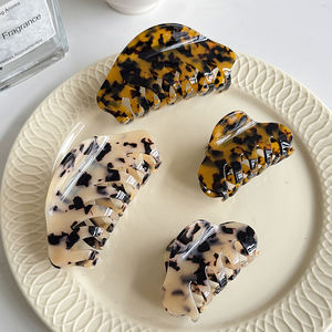 ZiTeng Acetate Haarschmuck Große Klaue Clip Hai Clip Leoparden muster Mode Haars pange - Product Image 3