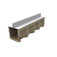 Caniveau de drainage en forme de U avec couvercle de drain de sol