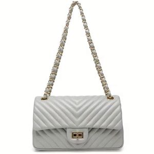 Sac à main en cuir de créateur, matelassé, avec chaîne, pour femmes - Product Image 6