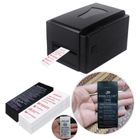 Interface USB Imprimante à ruban satiné Étiquettes d'entretien de lavage de tissu numérique pour ruban en nylon/satin Prix d'usine