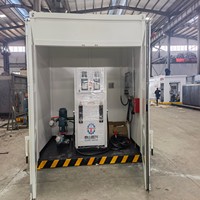 Réservoir de stockage de carburant mobile en acier au carbone à double paroi autoportant avec pompe – Conteneur de station-service diesel écologique