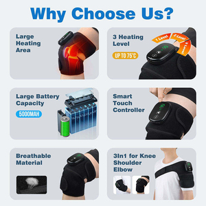 Masajeador de Rodilla Eléctrico Inteligente de Alta Calidad, Marca OEM Hecha en China, Cinturón con Calor, Control Remoto Inalámbrico, Alivio del Dolor de Artritis, Vibración - Product Image 2