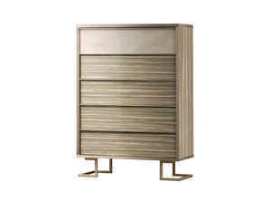 Moda italiana Design in legno massello onice e impiallacciatura Zebrano intarsio 5PC camera da <span class=keywords><strong>letto</strong></span> in legno Neo moderno in legno King Size testiera - Product Image 5