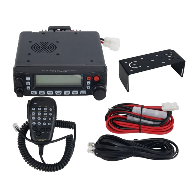 GGDX FT-7900R Dual Band FM Transceiver Mobile Radio UHF VHF 50W Without Antenna Feeder Line Clamp