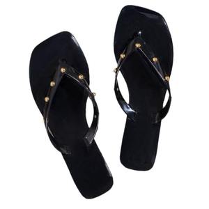 Summer Women's Platform Waterproof Anti-Slip Open Toe Flip-Flops <b>Plus</b> <b>Size</b> Fashionable Breathable Eco-Friendly Lightweight Beach - Product Image 5