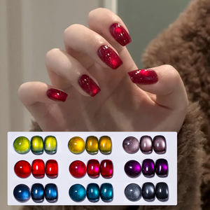 ZRKGEL sıcak Trend 9 renkler kedi göz jel tırnak  cilalama seti tedarikçisi toptan profesyonel kokusuz manyetik kedi göz UV jel çivi için - Product Image 1